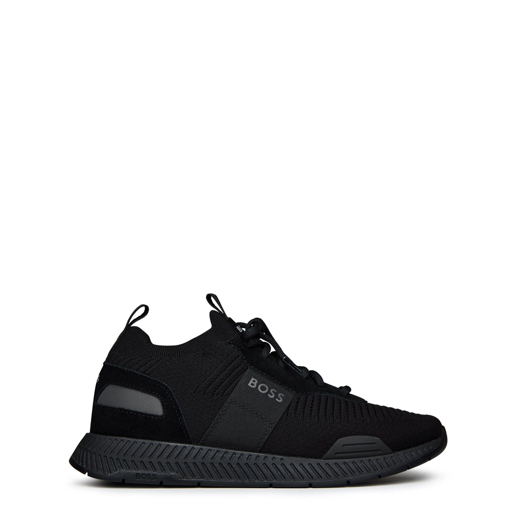 Hugo Boss Titanium Runn Knit Trainers - Black 001